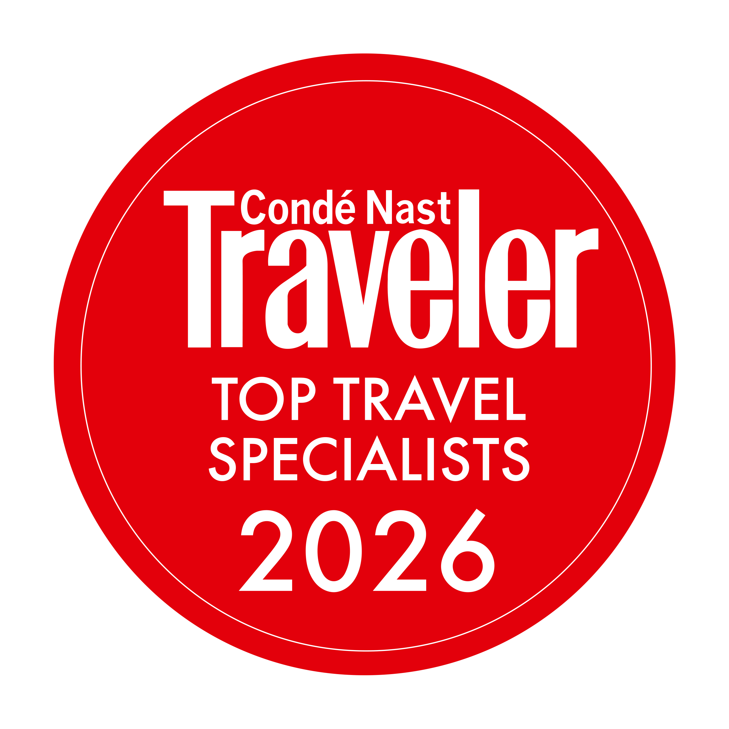 Condé Nast Traveler Top Travel Specialists 2025 & 2026